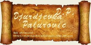 Đurđevka Palurović vizit kartica